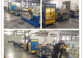 Knitting rubber hose extrusion line